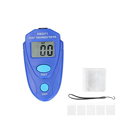 Digital Dicke Tester Dicke Messmesser Automobilbeschichtungsmessung einfach zu bedienen tragbarer bequemer (EM2271) von kaisudiAP
