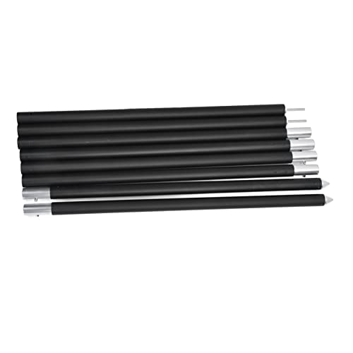 Einstellbare Planenstangen Leichte Aluminiumzeltstangen Mattes schwarzes 2,4 -m -Camping von kaisudiAP