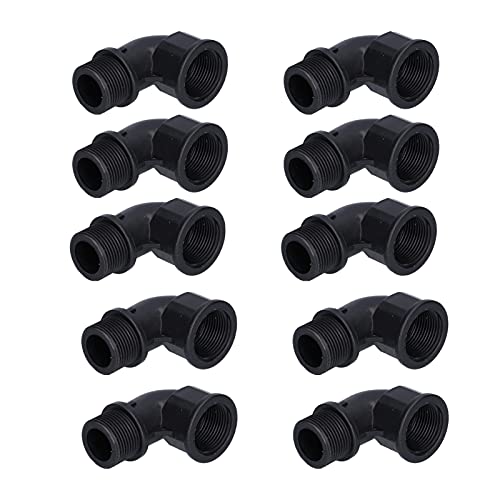Für universelle, 10pcs schnelle Kopplung des Wassereinlassventils Rotatable wasserdichtes Rohr Ellbogen (1 Zoll Externe Spirale) von kaisudiAP