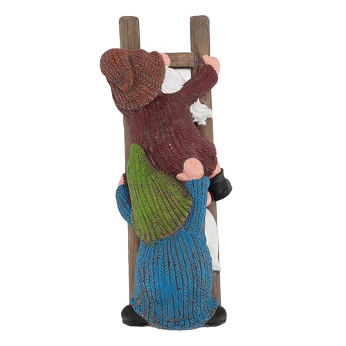 Garten Gnom Statue Harz Leiter Klettern Lustige Gnom Gartenstatue für Rasen Veranda Garten Gnom Statue Harz Leiter Klettern Lustige Gnom Gartenstatue für Rasen Veranda von kaisudiAP