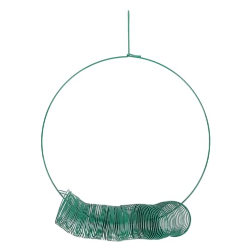 Große Kapazität hängende Kranz Vogelfutterlösche tragbarer Erdnussvogelfutterhäuscher mit Hanging Hook Outdoor Garden (Grün) von kaisudiAP