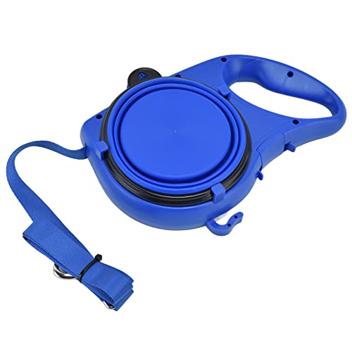 Haustier Leine Multifunktions-Leichte tragbare kleine Hunde Leine zum Gehen mit Schüssel (Blau) von kaisudiAP