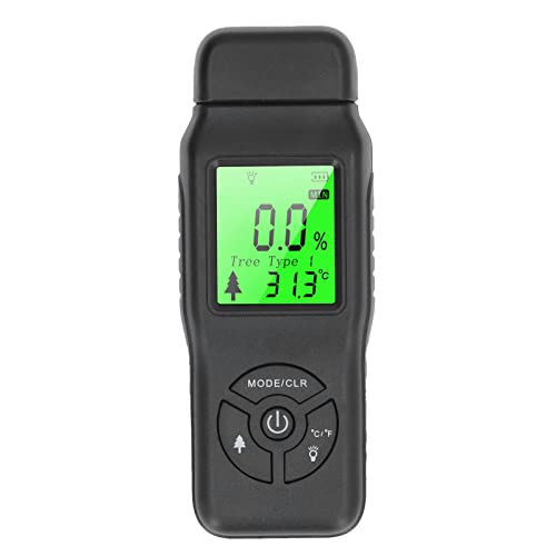 Holzfeuchtigkeitsmesser genaue LCD -Betriebsbetriebsanwendungswasserdetektion langlebiges Holzwerkzeugwerkzeug für Holzarbeiten von kaisudiAP
