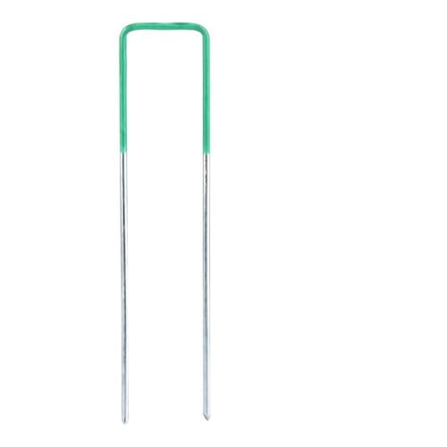 Kaisudiap für 100 Stück für einen halben grünen künstlichen Grasgeruch für U -Stifte, metallvergasste Stifte, Staples, Unkrautkontrolle von kaisudiAP