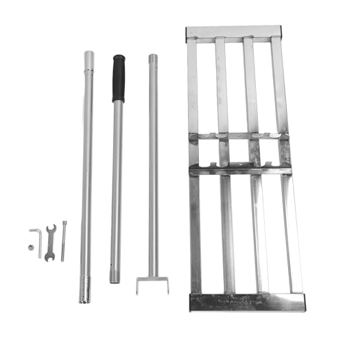 Rasennivellierung Rake Heavy Duty Edelstahl Level auf Werkzeugstufe Boden Schmutz Erdoberflächen 29,9 x 10,2 Zoll Erdungsplatte Langes Griff Rasennivellierung Rake Heavy Duty Edelstahl Level auf Werkzeugstufe Boden Schmutz Erdoberflächen 29,9 x 10,2 Zoll Erdungsplatte Langes Griff von kaisudiAP