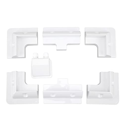 kaisudiAP 7pcs abs Bohrmaschine- weiße Dachhalterungs-Kit für die Solarpanel in Wohnmobil, Yacht, Bungalow von kaisudiAP