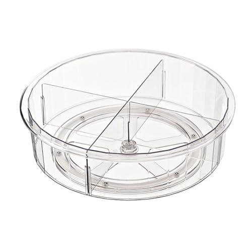 kaisudiAP Aufbewahrungsentsorgung transparent runde Haustier rotierende Organizer Tablett Küche Snacks Kosmetik Kosmetik von kaisudiAP