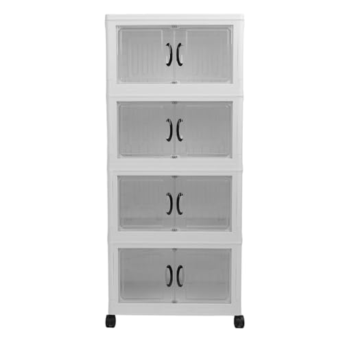 kaisudiAP Faltbarer Lagerschrank mit Rad Faltbarer Behälter Cart Stapelbarer Behälter Organisator für die Haushaltsbüroschule kaisudiAP Faltbarer Lagerschrank mit Rad Faltbarer Behälter Cart Stapelbarer Behälter Organisator für die Haushaltsbüroschule von kaisudiAP