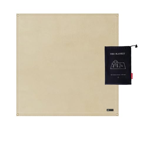kaisudiAP Feuerfeste Matte Feuer Decke Feuerstelle Matte unter dem Grill Schutz Matte Feuer hemmende Decke (L) von kaisudiAP