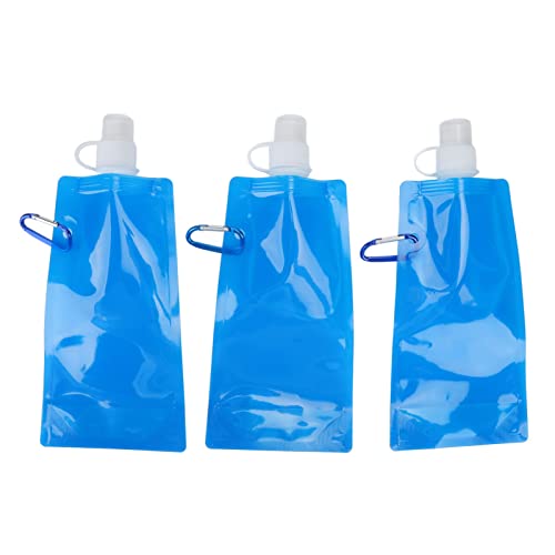 kaisudiAP Für 3PCs für zusammenklappbare Wasserflaschen 480 ml tragbarer ultraleicher Faltbar, mit Verbindungshaken zum Trinken kaisudiAP Für 3PCs für zusammenklappbare Wasserflaschen 480 ml tragbarer ultraleicher Faltbar, mit Verbindungshaken zum Trinken von kaisudiAP