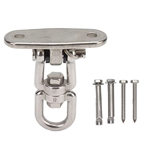 kaisudiAP Hängematte Hängematte Hängematte-360 Grad drehbarer Schwenk-Hanger-Haken, 304 Edelstahl, für Deckens tuhl Yoga von kaisudiAP