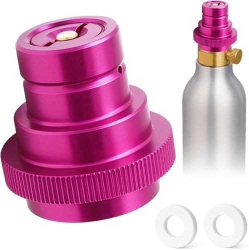 CO2 Quick Adapter, Schnelladapter für CO2 Soda Kompatibel mit Duo/Terra/Art/E-Duo/Crystal 3.0/Gaia Sprudelwasserbereiter, Schnelladapter für 60L CO2-Zylinders mit TR21-4 Trapezgewinde und Gasket von kaiyaya