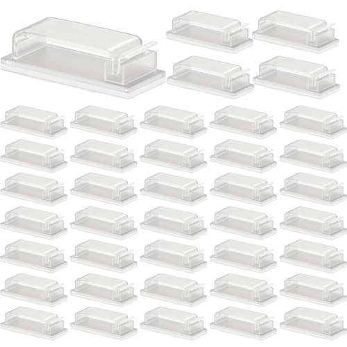 KAIYAYA 40 Stück Kabelhalter Selbstklebend, Große Kabelmanagement Transparent Kabel Organizer für Cable Management Kabelhalter Schreibtisch am Schreibtisch Kabelclips Selbstklebend für Heim, Büro KAIYAYA 40 Stück Kabelhalter Selbstklebend, Große Kabelmanagement Transparent Kabel Organizer für Cable Management Kabelhalter Schreibtisch am Schreibtisch Kabelclips Selbstklebend für Heim, Büro von kaiyaya
