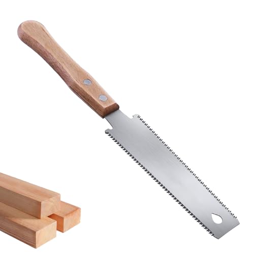 KAIYAYA Japansäge Handsäge Holz 11/17 TPI Zweischneidig Zugsäge 150mm Sägeblatt Japanische Säge Japan Säge Feinsäge Holz Dübelsäge Handsägen Bündigschnittsäge für Handwerk Hobby DIY Garten Trim Saw von kaiyaya