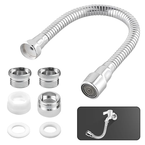 KAIYAYA Wasserhahn Verlängerung,Strahlregle Wasserhahn Aufsatz Küche Schlauch Aufsatz Schwenkbar 360 Grad Schwenkbarer 20 cm Fixierbare Richtung Enthalten Adapter Perfekt für Küche,Bad Usw KAIYAYA Wasserhahn Verlängerung,Strahlregle Wasserhahn Aufsatz Küche Schlauch Aufsatz Schwenkbar 360 Grad Schwenkbarer 20 cm Fixierbare Richtung Enthalten Adapter Perfekt für Küche,Bad Usw von kaiyaya