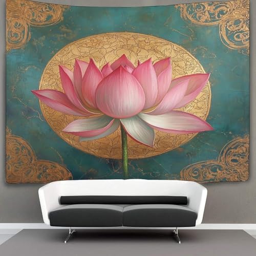 kaiyun Indischer Lotus Wandteppich Perfektion Wandteppiche 3D-Wandteppich Heimdekoration Für Raum 180cmx230cm von kaiyun
