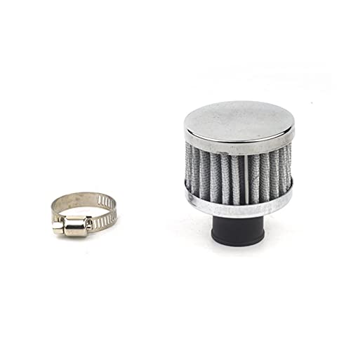 Filter Luftfilter 18mm 9mm 12mm Universal Auto Luftfilter Für Motorrad Kaltlufteinlass High Flow Kurbelgehäuseentlüftungsabdeckung M&ini Entlüftungsfilter Ölfilter (Size : 18mm) von kalaiyun