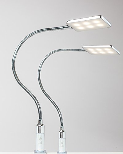 kalb Material für Möbel 4W LED Bettleuchte Leseleuchte Flexleuchte Nachttischlampe Bettlampe Leselampe, Auswahl:2er Set chrom kalb Material für Möbel 4W LED Bettleuchte Leseleuchte Flexleuchte Nachttischlampe Bettlampe Leselampe, Auswahl:2er Set chrom von kalb Material für Möbel