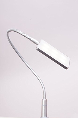 4W LED Bettleuchte Leseleuchte Flexleuchte Nachttischlampe Bettlampe Leselampe, Auswahl:1er Set silbergrau von kalb Material für Möbel