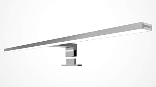 kalb Material für Möbel LED Badleuchte 600mm Badlampe Spiegellampe 230V Spiegelleuchte Aluminium, Lichtfarbe:warmweiß von kalb Material für Möbel
