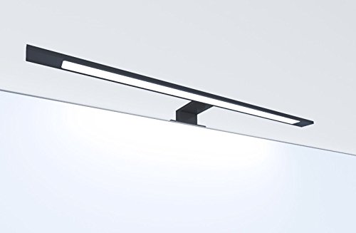 kalb Material für Möbel LED Badleuchte schwarz 600mm Spiegellampe Spiegelleuchte Aufbauleuchte, Lichtfarbe:warmweiß von kalb Material für Möbel