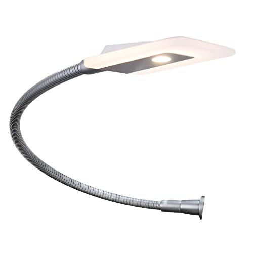 kalb Material für Möbel LED Bettleuchte Leseleuchte Flexleuchte Nachttischlampe Leselampe Nachtlicht, Modell:1er SET chrom von kalb Material für Möbel