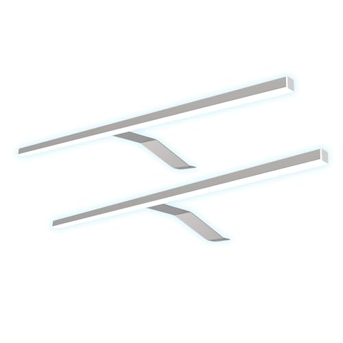 kalb Material für Möbel LED Kleiderschrankleuchte Aufbauleuchte Schrankbeleuchtung 1-4er SET chrom / silbergrau 600mm, Oberfläche:verchromt, Auswahl:2er Set neutralweiss kalb Material für Möbel LED Kleiderschrankleuchte Aufbauleuchte Schrankbeleuchtung 1-4er SET chrom / silbergrau 600mm, Oberfläche:verchromt, Auswahl:2er Set neutralweiss von kalb Material für Möbel