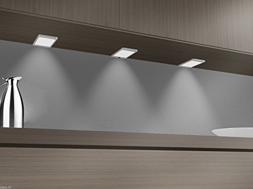 kalb Material für Möbel LED Unterbauleuchte 6Watt SET Sensor Küchenleuchte Einbauspot Einbaustrahler, Lichtfarbe:warmweiß, Setgröße:2er SET, Auswahl:ohne Sensor kalb Material für Möbel LED Unterbauleuchte 6Watt SET Sensor Küchenleuchte Einbauspot Einbaustrahler, Lichtfarbe:warmweiß, Setgröße:2er SET, Auswahl:ohne Sensor von kalb Material für Möbel