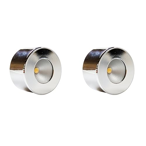 Mini-Star LED SET Einbauspot Unterbauleuchte Einbaustrahler Chrom Alu, Auswahl:2er Set chrom Mini-Star LED SET Einbauspot Unterbauleuchte Einbaustrahler Chrom Alu, Auswahl:2er Set chrom von kalb Material für Möbel