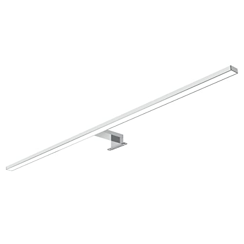 kalb | 100cm LED Badleuchte Badlampe Spiegellampe Spiegelleuchte 230V, silbergrau, neutralweiß von kalb Material für Möbel