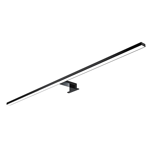 kalb | 80cm LED Badleuchte Badlampe Spiegellampe Spiegelleuchte 230V, schwarz (neutralweiß) von kalb Material für Möbel