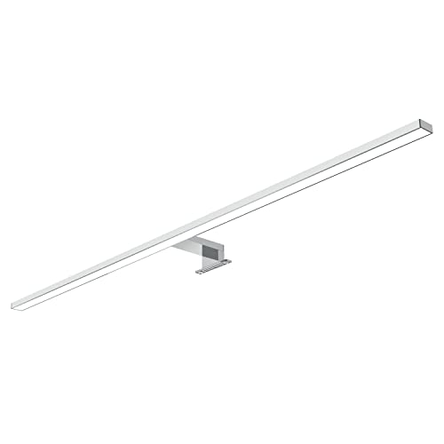 kalb | 80cm LED Badleuchte Badlampe Spiegellampe Spiegelleuchte 230V warmweiß, silbergrau von kalb Material für Möbel
