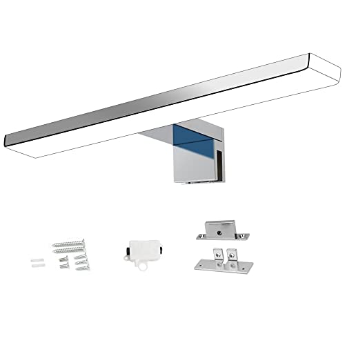 kalb | Aurinko LED Badleuchte Badlampe Spiegellampe Spiegelleuchte chrom 230V, Auswahl:600mm - Warmweiss von kalb Material für Möbel