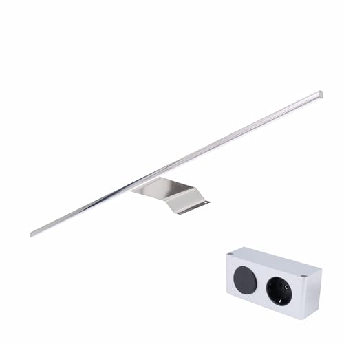kalb Eloria LED Spiegelschrankleuchte mit 230V Energiebox, 12V DC, Neutralweiß, Spiegelschrank Beleuchtung LED, Aufbauleuchte für Badezimmerschrank, Licht für Spiegelschrank kalb Eloria LED Spiegelschrankleuchte mit 230V Energiebox, 12V DC, Neutralweiß, Spiegelschrank Beleuchtung LED, Aufbauleuchte für Badezimmerschrank, Licht für Spiegelschrank von kalb Material für Möbel