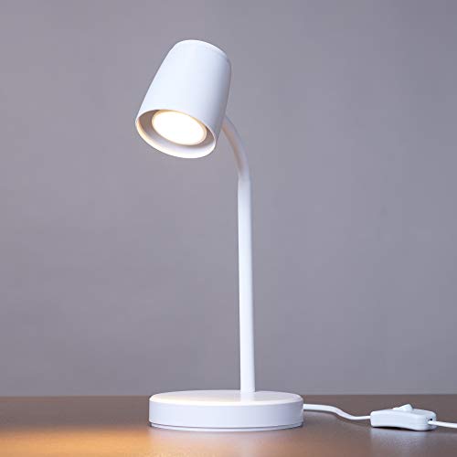 kalb | LED Tischleuchte weiß Leuchtmittel austauschbar GU10 warmweiß 230V von kalb Material für Möbel
