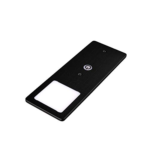 kalb | LED Unterbauleuchten schwarz 5W- sehr flache Küchenleuchte mit Touch-Dimmfunktion Einbaustrahler Einbauspot, Auswahl:1er Set warmweiss kalb | LED Unterbauleuchten schwarz 5W- sehr flache Küchenleuchte mit Touch-Dimmfunktion Einbaustrahler Einbauspot, Auswahl:1er Set warmweiss von kalb Material für Möbel