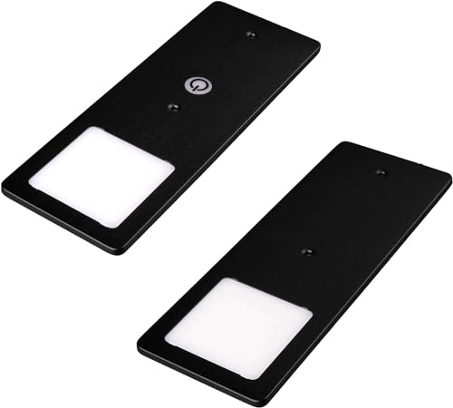 kalb | LED Unterbauleuchten schwarz 5W- sehr flache Küchenleuchte mit Touch-Dimmfunktion Einbaustrahler Einbauspot, Auswahl:2er Set warmweiss kalb | LED Unterbauleuchten schwarz 5W- sehr flache Küchenleuchte mit Touch-Dimmfunktion Einbaustrahler Einbauspot, Auswahl:2er Set warmweiss von kalb Material für Möbel