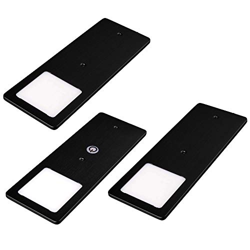 kalb | LED Unterbauleuchten schwarz 5W- sehr flache Küchenleuchte mit Touch-Dimmfunktion Einbaustrahler Einbauspot, Auswahl:3er Set warmweiss kalb | LED Unterbauleuchten schwarz 5W- sehr flache Küchenleuchte mit Touch-Dimmfunktion Einbaustrahler Einbauspot, Auswahl:3er Set warmweiss von kalb Material für Möbel