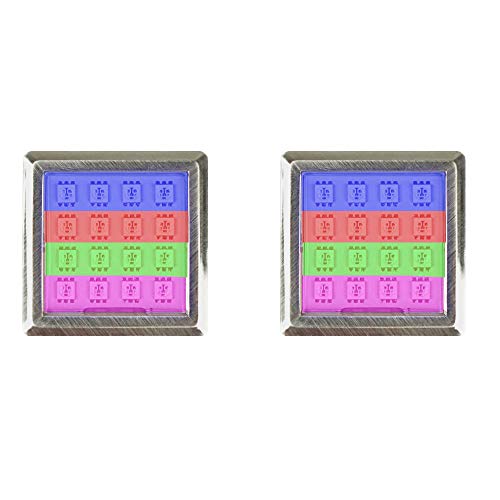 kalb Material für Möbel LED RGB Vitrinenbeleuchtung Quadratisch 5.2cm x 5.2cm Glasbodenbeleuchtung Möbelleuchte Schrankleuchte 2Watt SET, Auswahl:2er SET, Form:Quadratisch kalb Material für Möbel LED RGB Vitrinenbeleuchtung Quadratisch 5.2cm x 5.2cm Glasbodenbeleuchtung Möbelleuchte Schrankleuchte 2Watt SET, Auswahl:2er SET, Form:Quadratisch von kalb Material für Möbel