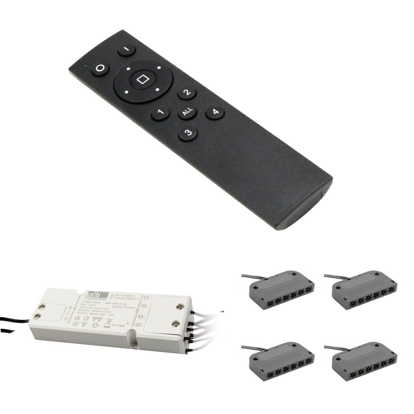 kalb 4-Kanal-Controller Funkfernbedienung 12V LED Beleuchtung dimmbar 60W Wandtaster kalb 4-Kanal-Controller Funkfernbedienung 12V LED Beleuchtung dimmbar 60W Wandtaster von kalb