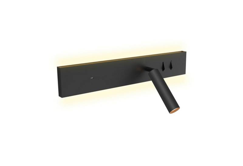 kalb Bettleuchte Avay Bettleuchte USB-C LED Wandlampe flex. Leselicht Lademöglichkeit, Linke Seite von kalb