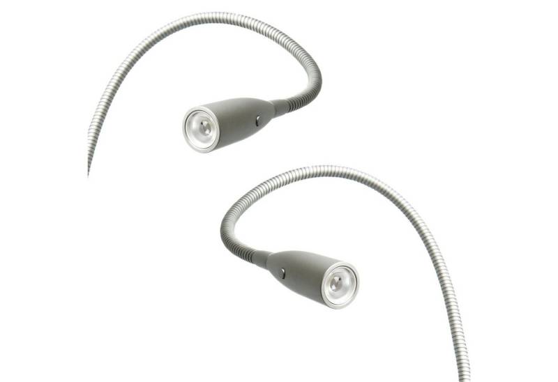 kalb Bettleuchte LED Leseleuchte Aufbauleuchte Nachttischlampe Bettlampe Leselampe, 2er Set, warmweiß von kalb