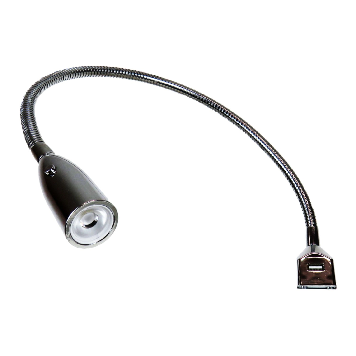 kalb Flexible LED Bettleuchte Silbergrau Warmweiß Leseleuchte Mit Integrierter USB Ladefunktion 1er Set Chrom kalb Flexible LED Bettleuchte Silbergrau Warmweiß Leseleuchte Mit Integrierter USB Ladefunktion 1er Set Chrom von kalb