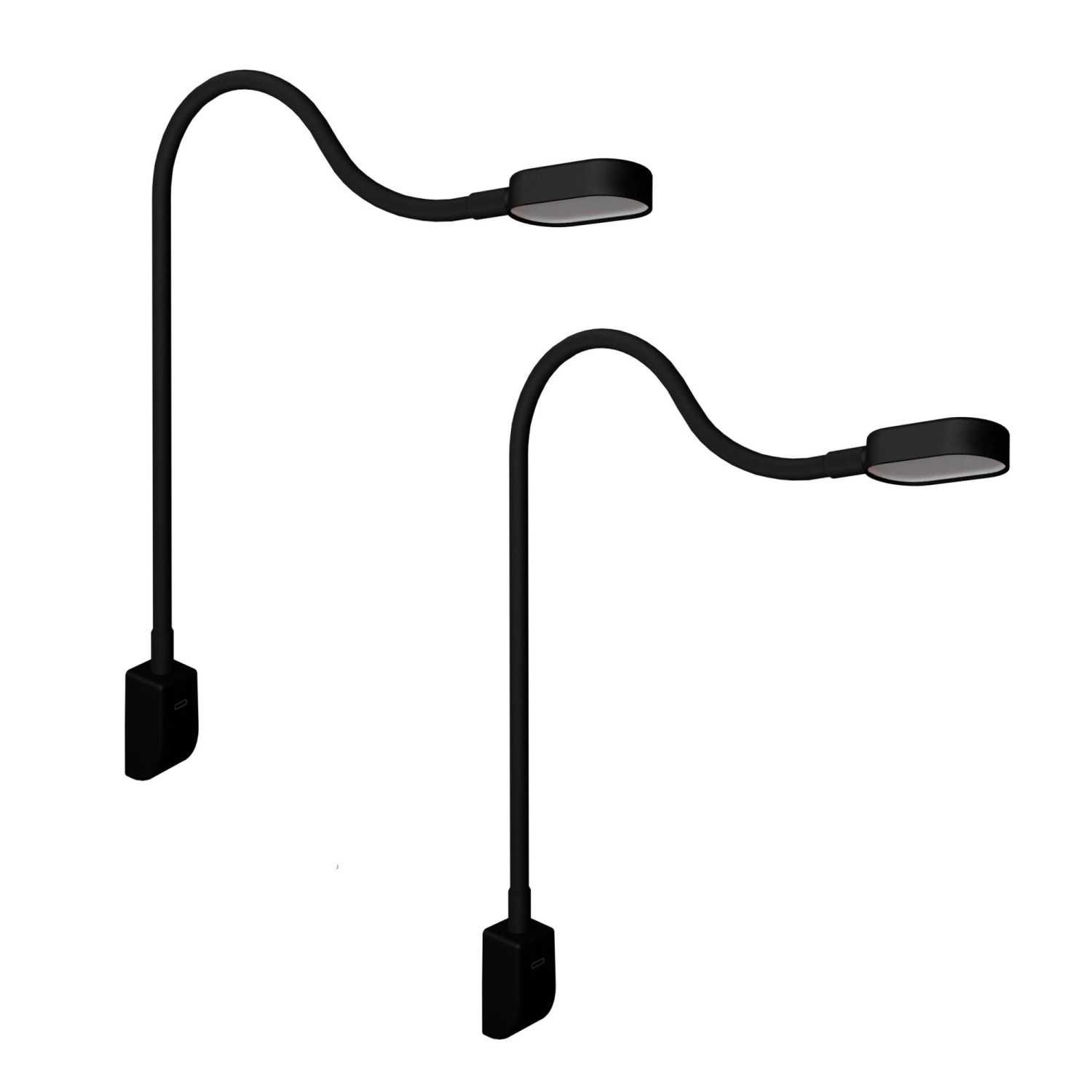 kalb Ilios LED-Bettleuchte Mit USB-C Wand- und Winkelmontage Flexibler Arm Dimmbar 2er Set Schwarz kalb Ilios LED-Bettleuchte Mit USB-C Wand- und Winkelmontage Flexibler Arm Dimmbar 2er Set Schwarz von kalb