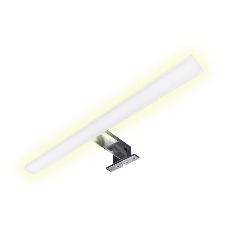 kalb LED Badleuchte Spiegellampe Aufbauleuchte für Spiegel Schrank Oder Wand 230VAC IP44 Chrom 3000K 45cm Länge von kalb