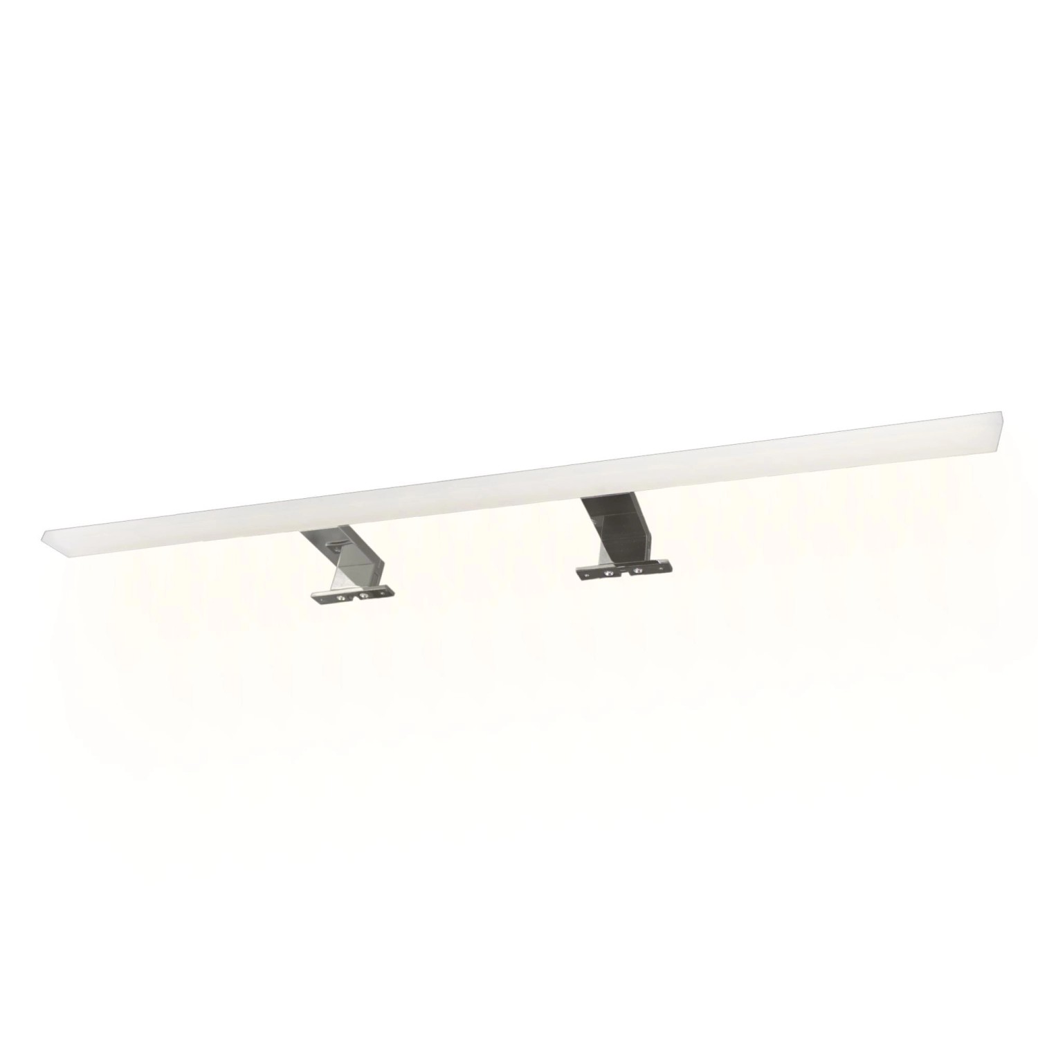 kalb LED Badleuchte Spiegellampe Aufbauleuchte für Spiegel Schrank Oder Wand 230VAC IP44 Chrom 3000K 80cm Länge kalb LED Badleuchte Spiegellampe Aufbauleuchte für Spiegel Schrank Oder Wand 230VAC IP44 Chrom 3000K 80cm Länge von kalb