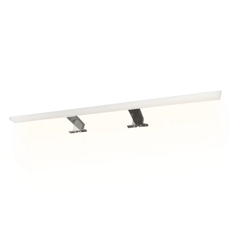 kalb LED Badleuchte Spiegellampe Aufbauleuchte für Spiegel Schrank Oder Wand 230VAC IP44 Chrom 3000K 80cm Länge von kalb