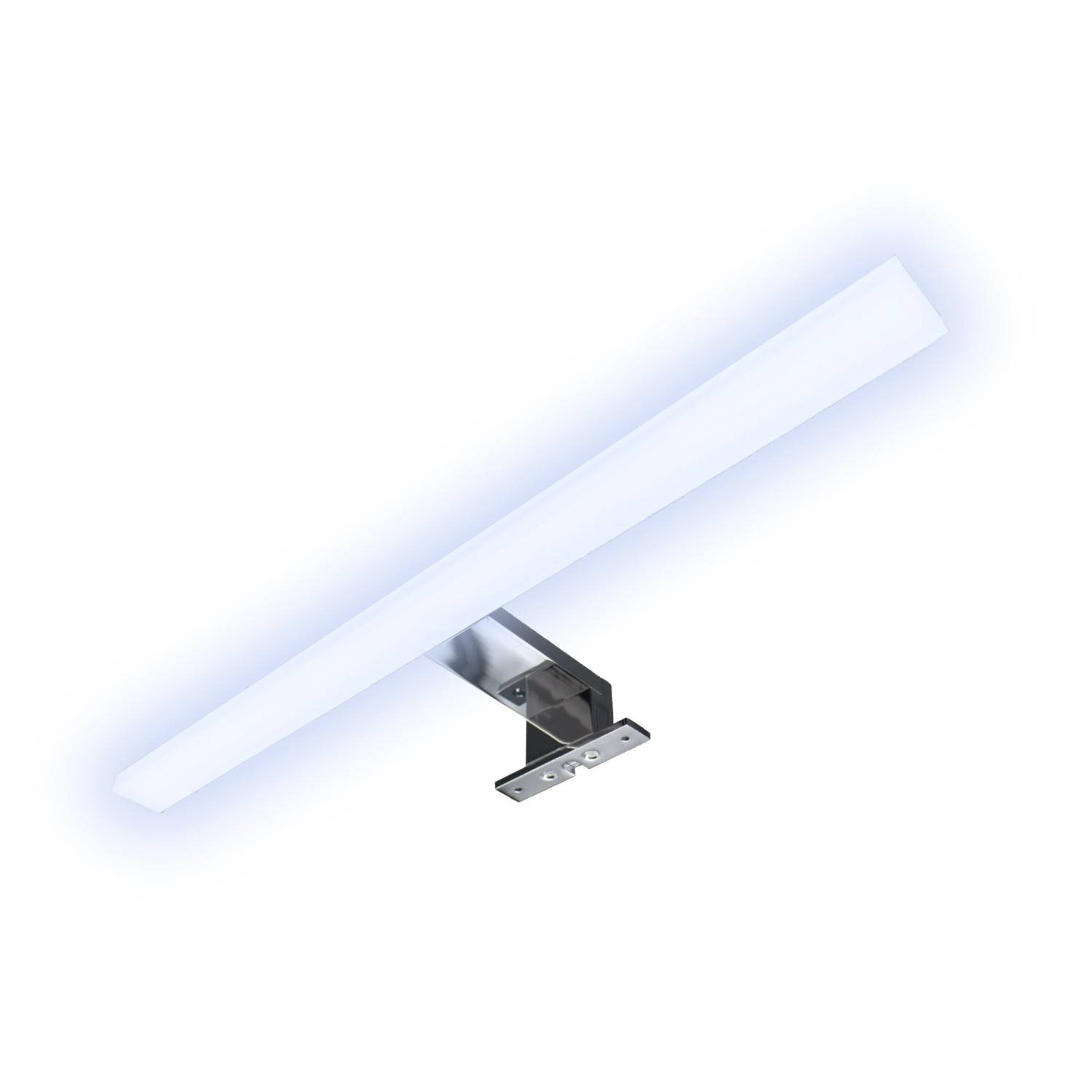 kalb LED Badleuchte Spiegellampe Aufbauleuchte für Spiegel Schrank Oder Wand 230VAC IP44 Chrom 4000K 45cm Länge kalb LED Badleuchte Spiegellampe Aufbauleuchte für Spiegel Schrank Oder Wand 230VAC IP44 Chrom 4000K 45cm Länge von kalb