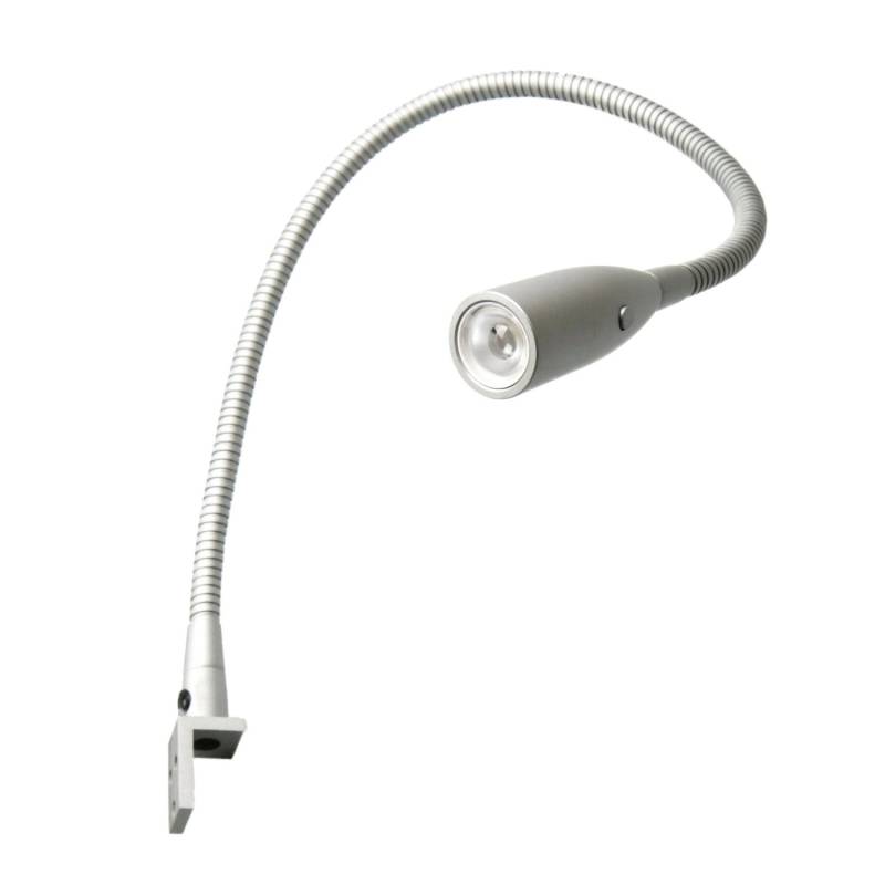 kalb LED Bettleuchte Chrom Warmweiß Leseleuchte Aufbauleuchte Nachttischlampe 1er Set Chrom von kalb