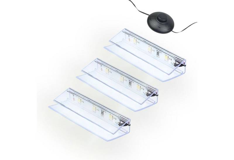 kalb LED Glaskantenbeleuchtung LED Glaskantenbeleuchtung Clip Set 3000K/5000K Transparent Plug & Play, 3er Set kaltweiß kalb LED Glaskantenbeleuchtung LED Glaskantenbeleuchtung Clip Set 3000K/5000K Transparent Plug & Play, 3er Set kaltweiß von kalb